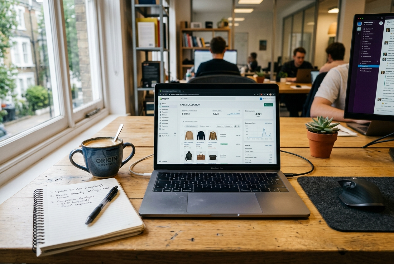 Facebook reklama pro eshopy (2026): Jak na Advantage+ a vyšší ROAS 3 Schéma nastavení Advantage+ Shopping kampaně a propojení s produktovým katalogem e-shopu.