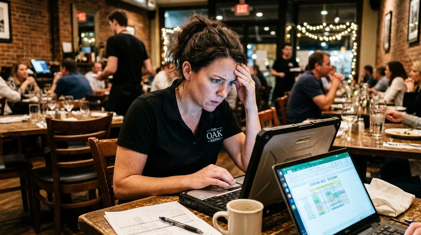 Facebook reklama pro restaurace: Přestaňte pálit peníze a naplňte stoly 1 Majitel restaurace analyzuje výsledky úspěšné Facebook reklamy na notebooku