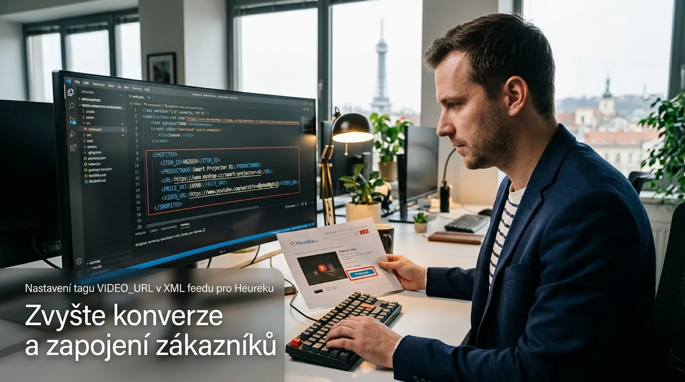 Tvorba produktových videí pro Heureku: 7 chyb, které vás stojí konverze 3 Nastavení tagu VIDEO_URL v XML feedu pro Heureku