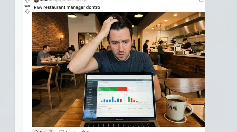 Jak nastavit Google Ads reklamu pro restaurace (a nepřijít o peníze) 9 Pohled na notebook s nastavením lokální Google Ads kampaně pro restauraci