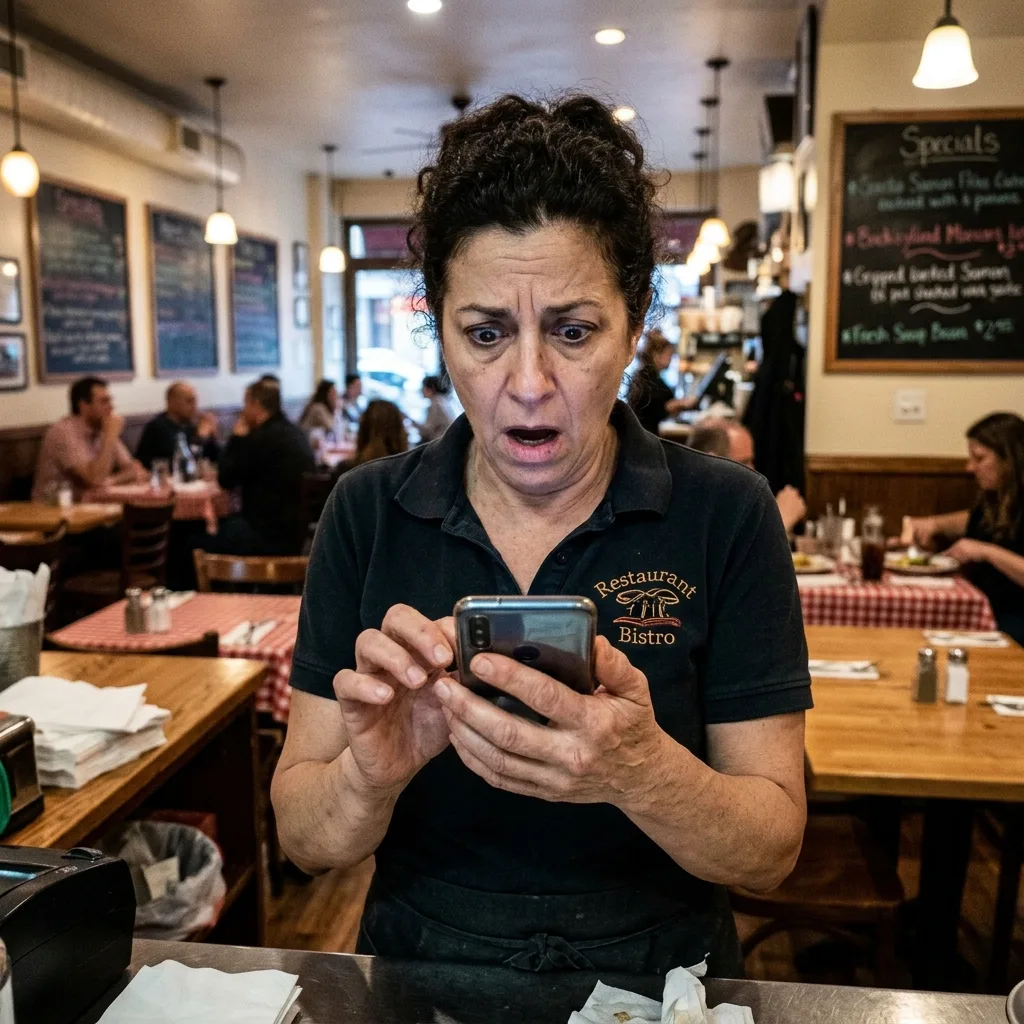 Ukázka efektivní PPC reklamy pro restauraci na mobilním telefonu
