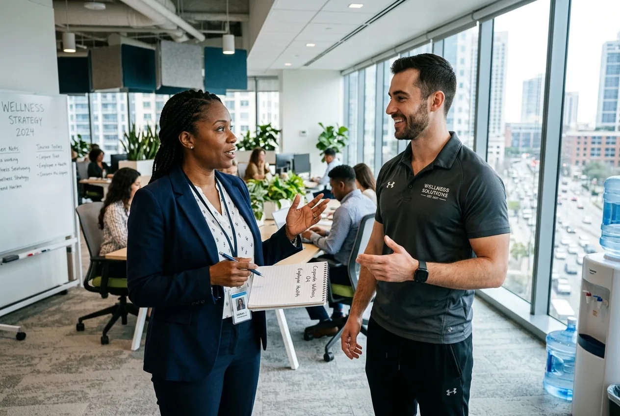 Ukázka cílení reklamy na HR manažery pro prodej firemního wellness na LinkedIn.